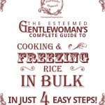 Cooking and freezing rice in bulk