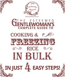 Cooking and Freezing Rice In Bulk