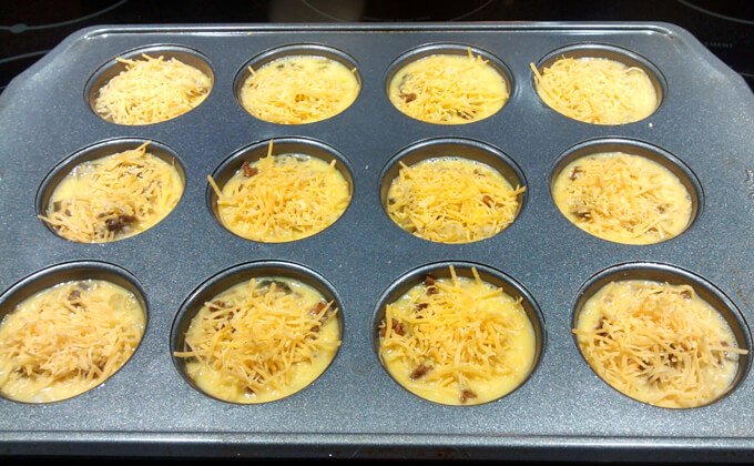 Breakfast casserole muffins - add more cheese because how can you have too much cheese?
