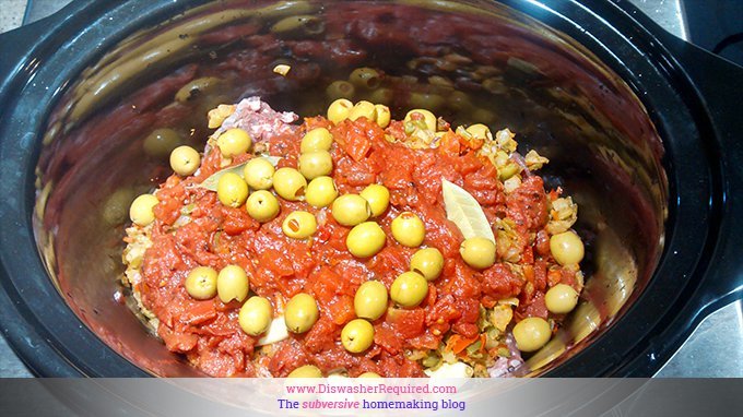 simple ropa vieja in the slow cooker