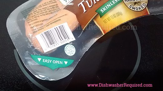 15 bean soup slow cooker recipe - opening a package of smoked sausage. Easy open? Easier than what? Climbing Mt. Everest?