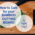 How to care for a bamboo cutting board. It doesn't take much effort to keep your bamboo cutting boards and utensils in tip top shape!